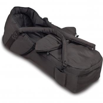 Hauck Tragenest 2 en 1 - Capazo Blando y Transpirable, Lavable a Mano, Apto para Sillas de Paseo con Arnés de Seguridad, 75 x 35 x 20 cm, Color Negro