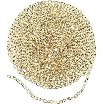 Cadena dorada de 2 mm, 2 m/1 unidad