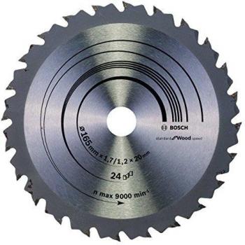 BOSCH 2608642601 - Disco de sierra circular Speedline Wood 165x1.7x20D: 24FZ/WZ