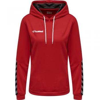 Camisola con capucha para mujer Hummel hmlAUTHENTIC Poly Color: Rojo Verdadero Talla: S