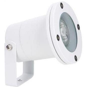 Proyector de Poste Blanco IP65 para Bombilla GU10 1 Luz Exterior
