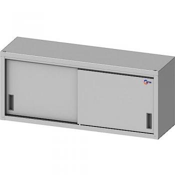 Armario de Pared con Puertas Correderas Cleiton® 1000x400x600 mm - Armario de Acero Inoxidable Profesional Fabricado en Acero de 1 mm de Grosor ofreciendo Gran Robustez y Res