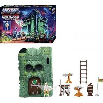 Masters del Universo Orígenes: Castillo de Grayskull con Figura de Acción Hechicera, Juguete Mattel GXP44