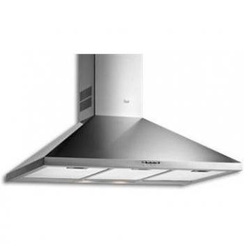 Teka | Campana Decorativa piramidal con Ala de acero inoxidable en 70 cm | 3 Velocidades | Válvula Antirretorno | Motor Doble Turbina | 74.9-104.9 x 70 x 48 cm