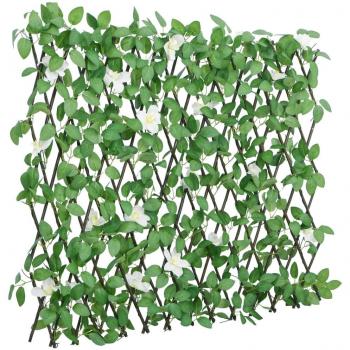Enrejado de Hiedra Artificial Expansible Verde 186x30 cm