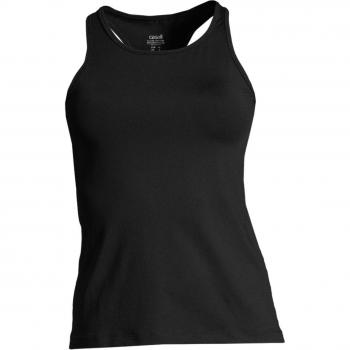 Camiseta de mujer Casall Essential Racerback, tirantes, color negro, talla 38