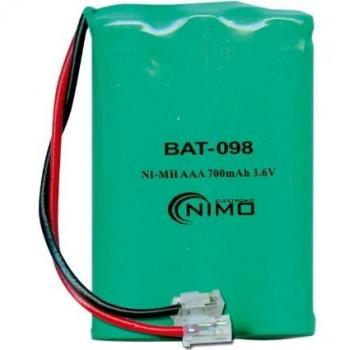 Pack de baterías 3,6V/700mAh NI-MH.