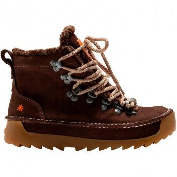Botines unisex de piel con cierre de cordones Art 0615 Skyline marrón