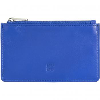 Tarjetero pequeño de mujer Dudu de piel con cremallera, titular de tarjeta de crédito para hombres y mujeres, cartera delgada, 4 compartimentos para tarjetas