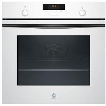 Horno multifunción Balay 3HB5159B3, 71 L, Aqualisis, Control Comfort, 10 recetas, Raíles extensibles, Cristal Blanco