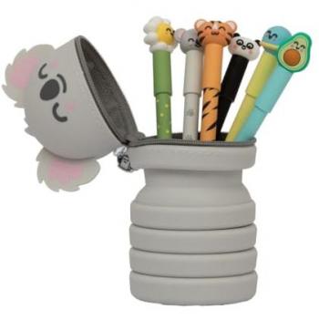 Set de 6 Bolígrafos Borrables Bo-Bo + Estuche de Silicona Koala