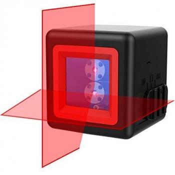 Nivel Láser Autonivelante,RockSEED 20M Láser Nivel Cruzado 2 Láser Diodes Horizontal y Vertical Láser 110 ° Autonivelación 1M Resistente a los Golpes IP54 Anti-Salpicaduras