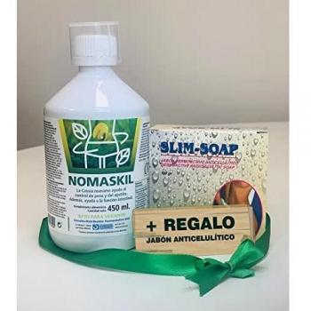 NOMASKIL DETOX ADELGAZANTE POTENTE - ÚNICO: Drenante, Saciante y Depurativo - Con ingredientes activos para la perdida de peso y volumen - Sin azúcar y apto para veganos . 450 ml.