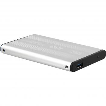 Caja Externa de 2,5 Pulgadas y Gris para el Disco Duro - Compatible con SSD y HDD. Conexión USB 3.0.