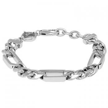 Pulsera de Acero Inoxidable Diesel para Mujer DX1351040, Diseño Figaro, Color Gris Pizarra