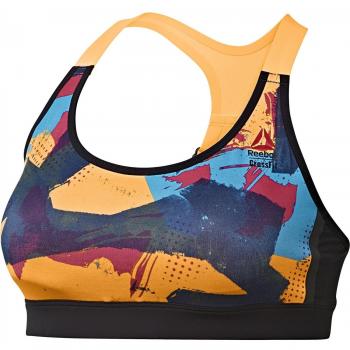 Reebok RCF Him Sujetador Deportivo, Mujer, Naranja