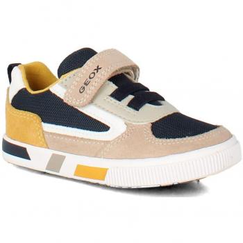 Geox Boy's B Kilwi Leather Sneaker - Tan - Size: 5/F (Standard)