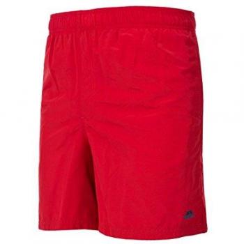 Trespass Baki Pantalón Corto, Hombre, Rojo