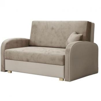 Sofá-cama Columbus 162 con Caja de Ropa de Cama, Dimensiones 133x85x98cm, Mono 232 + Sorriso 5