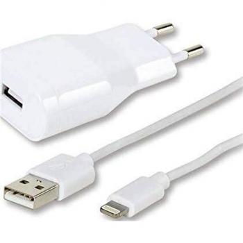 Vivanco L-Cargador Pared 2.4 AMP + Cable Lightning 1,2M BLAN