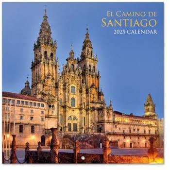 Calendario Pared 2025 30x30 Camino de Santiago con Ilustraciones y Espacio para Anotar