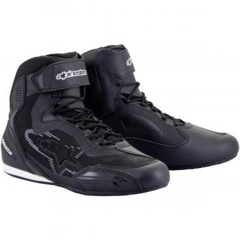 Alpinestars Faster-3 Rideknit Motorcycle Shoes - Black/Dark Gray