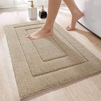 DEXI Alfombra de Baño Antideslizante,Alfombra Baño Microfibra,Alfombrilla de baño Lavable a Máquina,Súper Absorbente,Ultra Suave