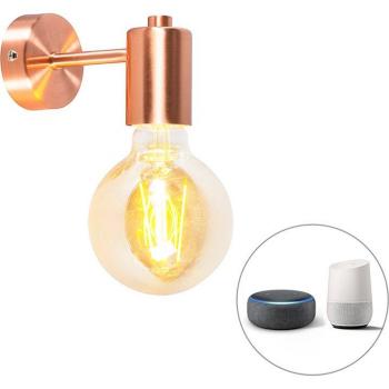 Aplique Art Deco cobre inteligente con bombilla WiFi G95 - FACIL