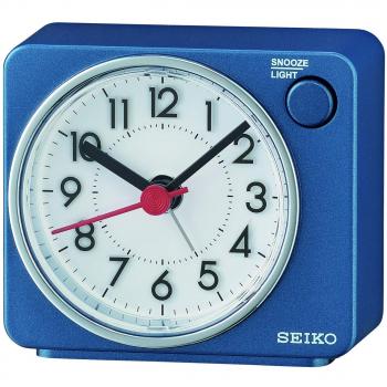 Seiko Despertador, Azul, 6.5 x 7.4 x 3.8