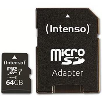 Intenso MicroSDXC 64GB UHS-I Clase 10 Memoria Flash