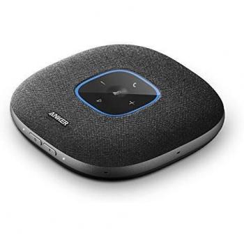 Anker Manos Libres con Bluetooth PowerConf S3 con 6 micrófonos, captación de Voz Mejorada, Tiempo de Llamada de 24 h, Control de la aplicación, Bluetooth 5, USB C, Compatible con videoconferencia