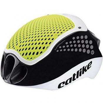 Catlike Cloud 352-2017 Casco de Ciclismo, Unisex Adulto, Blanco/Negro/Amarillo