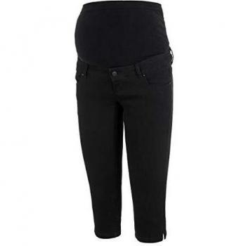 MAMALICIOUS Mljuliane Slim Capri Jeans B. Pantalones premamá, Negro