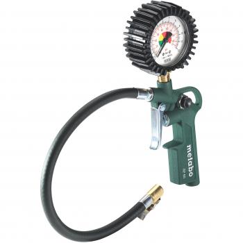 Metabo 602233000 - Inflador/Medidor de Presión de Neumáticos RF 60 Longitud de Manguera 35 cm, Verde