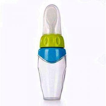 Kiokids 1308 - Cuchara dispensadora de papilla, unisex, color azul