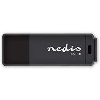 NEDIS FDRIU332BK Unidad Flash USB 3.0 | 32 GB | Lectura a 80 Mbps/Escritura a 9 Mbps | Negro
