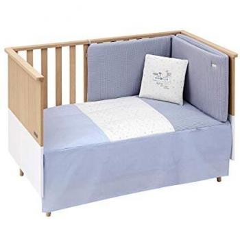 Cambrass Jgo 2 Pcs.Colcha I-V. Cuna 70 Sky Celeste, 70 x 140 cm