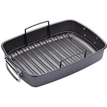 masterclass KitchenCraft Bandeja con Rejilla para Horno de Acero al Carbono Antiadherente Libre de BPA