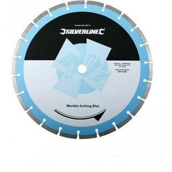 Silverline 783113 Disco de Corte Diamantado para Mármol, Hoja Segmentada, 300 mm x 20 mm