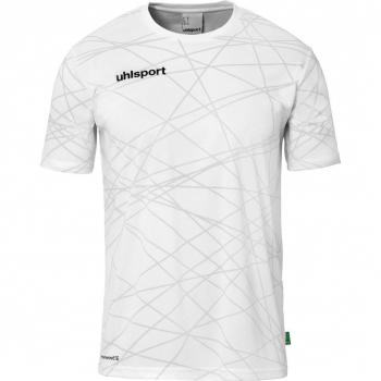 Camiseta de Manga Corta Uhlsport Prediction para Hombre - Color Blanco - Talla XL