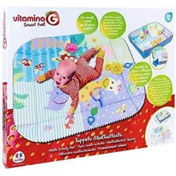 Alfombrilla Suave de Actividades para Bebés con Sonajeros y Colgantes Coloridos