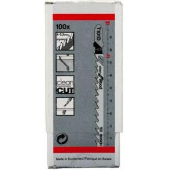 Bosch Professional 100 x Hojas de sierra de calar T 101 D Clean for Wood