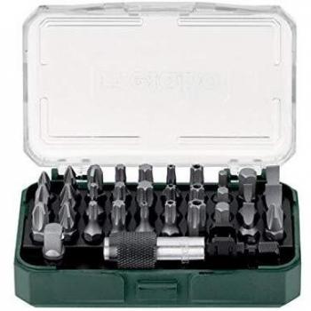 Juego de puntas Metabo 32 piezas con adaptador y soporte magnético