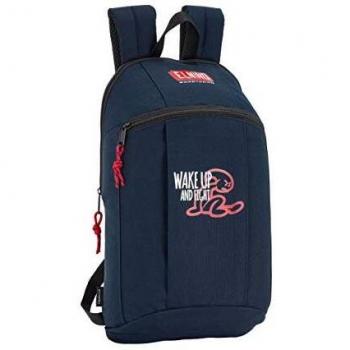 Safta - El Niño Navy Blue Oficial Mini Mochila Uso Diario 220x100x390mm