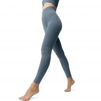 Malla larga Seamless de mujer Born Living Yoga Keila gris oscuro alta cintura talla L