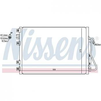Condensador de aire acondicionado NISSENS 94657, sistema de aire acondicionado, alta eficiencia, diseño optimizado para refrigerantes modernos, compatible con múltiples modelos de vehículos