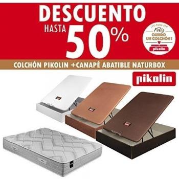 COLCHÓN PIKOLIN REGINA VISCO 32CM + UN CANAPÉ ABATIBLE PIKOLIN NATURBOX MADERA 3D 32CM-ENVÍO Y MONTAJE GRATUITO-DISPONIBLE EN COLORES: CEREZO, WENGUÉ Y BLANCO. DISPONIBLE EN TODAS LAS MEDIDAS.
