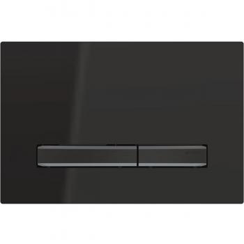 Placa de descarga Geberit Sigma50 para doble descarga, color negro cromo, modelo 115.671.DW.2