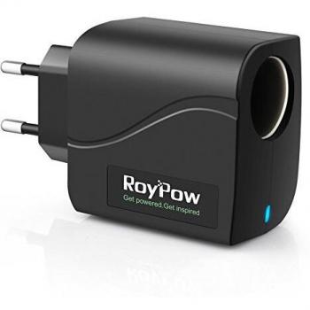 RoyPow convertidor de Transformador de alimentación 24W 12V2A Adaptador de CA a CC / 220V a 12V Enchufe del Encendedor del Coche