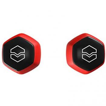 V-Moda Hexamove Lite True Wireless Earbuds - Red, Audio Control & Voice Assistant Access